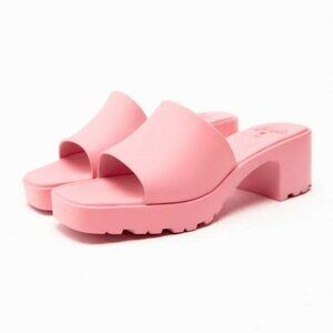 ZARA x BARBIE The Movie Rubberized Lug Sole Sandals Women's Size 7.5
